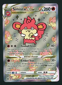 Pokemon Simisear VSTAR Crown Zenith Galarian Gallery GG37/GG70 - Image 1