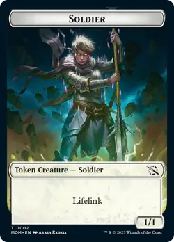 MTG Soldier Token [March of the Machine Tokens] Lightly Played Magic - Image 1