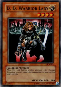Yugioh D.D. Warrior Lady DCR-027 Super Rare NM - Image 1