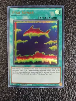 YuGiOh Fish Sonar Legendary Duelists Duels From the Deep 1st Edition LED9-EN020 - Image 1