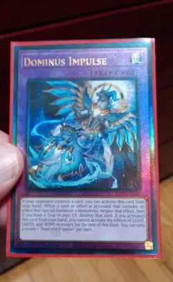 YUGIOH: "Dominus Impulse" - ULTIMATE RARE - NEW MINT RA05 - Image 1
