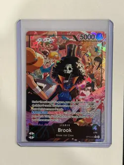 One Piece TCG - Brook OP15-022 - Alt Art Leader Adventure on Kami’s Island OP15 - Image 1