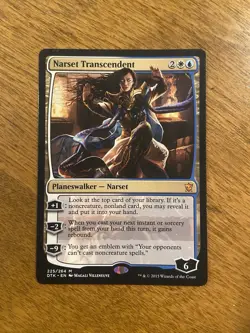 MTG Magic the Gathering Narset Transcendent (225/272) Dragons of Tarkir LP - Image 1