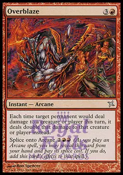 Overblaze 1x FOIL BOK MTG Betrayers Kamigawa Uncommon MINT red - Image 1