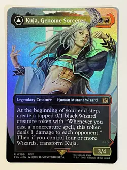 Kuja, Genome Sorcerer (Borderless) Final Fantasy Foil MTG - Image 1