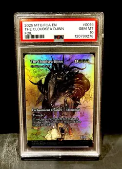 2025 MTG Final Fantasy THE CLOUDSEA DJINN * Through The Ages FOIL #0016 * PSA 10 - Image 1