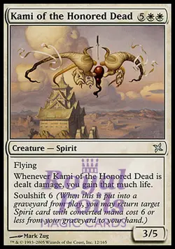 Kami of the Honored Dead 3x FOIL BOK MTG Betrayers Kamigawa Uncommon MINT white - Image 1
