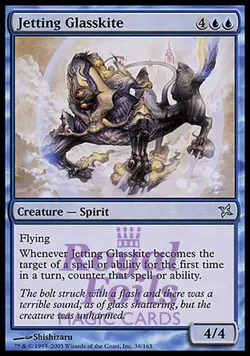 Jetting Glasskite 3x FOIL BOK MTG Betrayers Kamigawa Uncommon MINT blue - Image 1