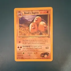 Pokemon Brock's Dugtrio 22/132 Gym Challenge Rare Unlimited - Image 1