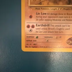 Pokemon Brock's Dugtrio 22/132 Gym Challenge Rare Unlimited - Image 4