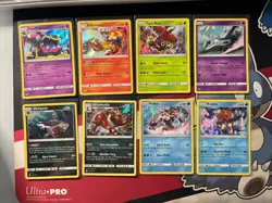 Lot Of 8 Pokemon Mid Era Sun & Moo Holo Rates All NM - Image 1