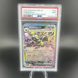 POKEMON 2025 PRISMATIC EVOLITIONS UMBREON EX SURPRISE BOX 060 PSA 9 - Image 1