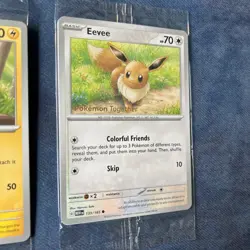 Pokemon Together Stamped Pikachu and Eevee Sealed 025 133/ 165 Pokemon TCG - Image 5