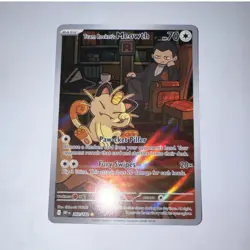 Pokemon Team Rocket's Meowth 203/182 Sv10 Destined Rivals IR - Image 1
