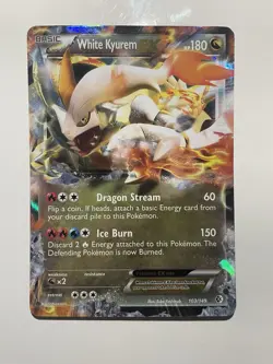 White Kyurem EX - Boundaries Crossed 103/149 Ultra Rare Holo Basic Pokemon TCG - Image 1