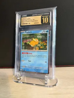 CGC 10 Pristine Psyduck 007 MEP Black Star Promo Pokemon Mega Evolution 3-Pack - Image 2