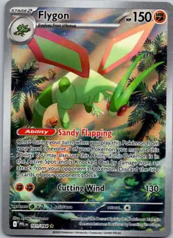 Flygon 101/094 Illustration Rare Phantasmal Flames Pokemon Near Mint - Image 1