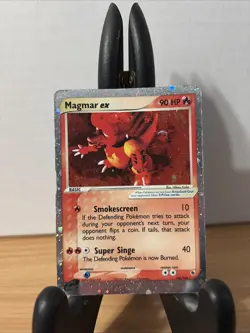 The Pokemon Company Magmar ex EX Ruby & Sapphire 100/109 Holo 90HP Ultra Rare MP - Image 1