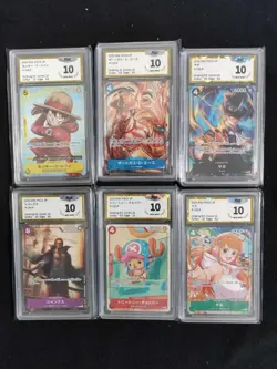 2025 One Piece JPN Trafalgar D. Water Law P-106 P PGS 10 Full Art Lot*6 LU57 - Image 2