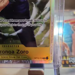 Roronoa Zoro OP15-113 SR Full Art Holo 4 Cost 6000 Power ONE PIECE Card NM-MT💸 - Image 4