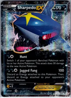 Sharpedo EX 91/160 XY - Primal Clash - Pokemon Card - NM - Image 1