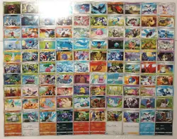 Lot of 100 Japanese Pokemon Card Game From Sword & Shield Series TCG - Image 1