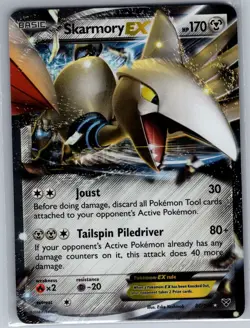 Skarmory EX 80/146 XY Base Set - Pokemon Card - NM - Image 1