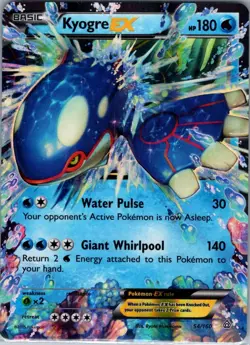Kyogre EX 54/160 XY - Primal Clash - Pokemon Card - NM - Image 1