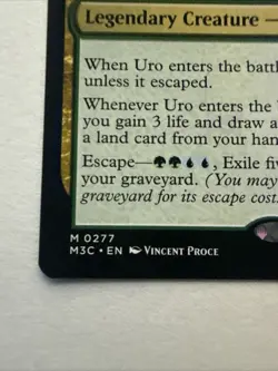 MTG Uro, Titan of Nature's Wrath 0277 Reg Commander: Modern Horizons 3 NM M3C - Image 2