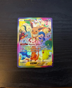 Pokemon Eevee EX. Pokemon Pocket TCG. FAN ART Pokemon Card. Textured. CUSTOM. - Image 1