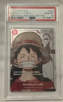 2023 One Piece Monkey D Luffy PREMIUM CARD COLL 25th Ed - Image 1