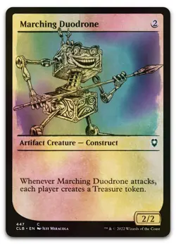 Marching Duodrone (Showcase) #447 (Foil) (NM) Baldur's Gate CLB Magic MTG - Image 1