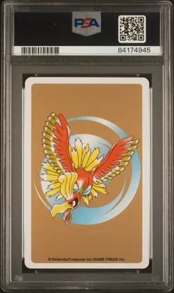 Pokemon Gold Poker Playing Card Golbat 3 of Clubs #042 PSA 9 Mint - Image 2