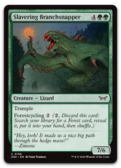 Slavering Branchsnapper #198 (NM) Duskmourn DSK Magic MTG - Image 1