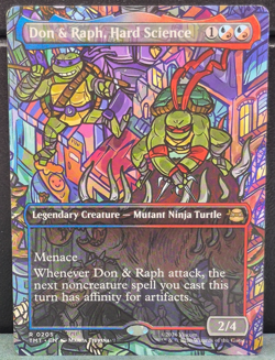 Don & Raph Hard Science 205 BORDERLESS TMNT Teenage Mutant Ninja Turtles MTG NM - Image 1