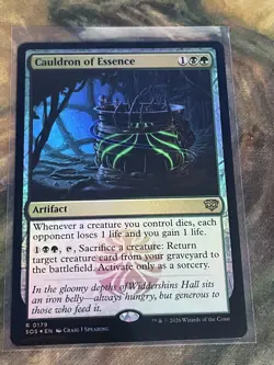 1x MTG Cauldron of Essence *FOIL* Strixhaven Rare Artifact! NM Mint! - Image 1