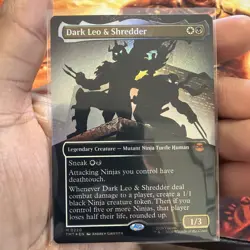 Dark Leo & Shredder (Borderless) Teenage Mutant Ninja Turtles Foil - Image 1