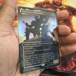 Dark Leo & Shredder (Borderless) Teenage Mutant Ninja Turtles Foil - Image 2