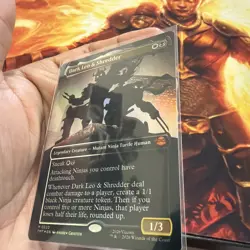 Dark Leo & Shredder (Borderless) Teenage Mutant Ninja Turtles Foil - Image 3