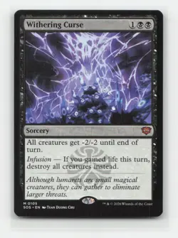 Withering Curse 105 SOS Secrets of Strixhaven Magic MTG NM - Image 1