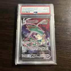 2022 POKEMON SWORD & SHIELD SILVER TEMPEST #TG20 FULL ART/RAYQUAZA VMAX PSA 10 - Image 1
