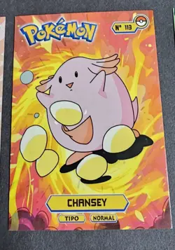 CHANSEY - POKEMON KANTO CARDS TOP POKEDEX CCG FOIL - Image 1