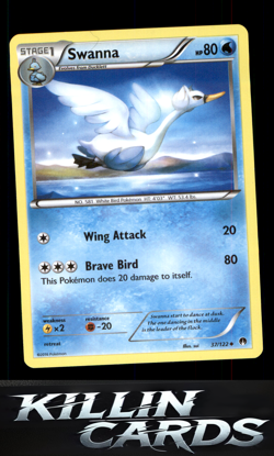 Swanna 37/122 Pokemon Uncommon XY - BREAKpoint Card NM - Image 1