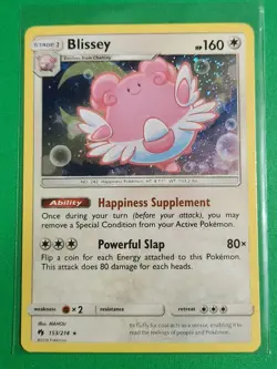 Pokemon TCG Cosmos Promo Blissey #153/214 Cosmos Rare - Image 1