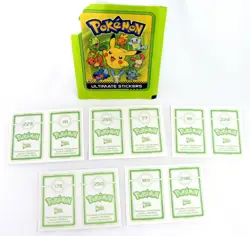 Pokemon Merlin Topps Ultimate Stickers 2005 LOT OF 10 Stickers Open Pack Unused - Image 2