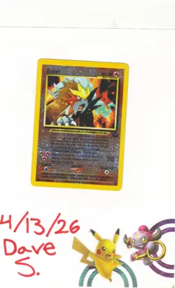 Entei 34/53 Wotc Black Star Promo Reverse Holo Vintage Pokemon TCG 2001 LP SWIRL - Image 1