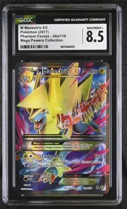 CGC 8.5 M MANECTRIC EX 24a PHANTOM FORCES MEGA POWERS COLLECTION POKEMON - Image 1