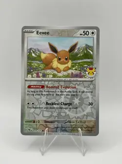 Eevee 74/131 Reverse Holo - Prismatic Evolutions Pokemon Day 2025 Promo LP - Image 1