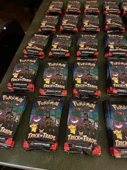 Lot of 280 POKEMON TCG Trick or Trade Sealed Packs 2022-2024 Halloween FREE S/H - Image 2