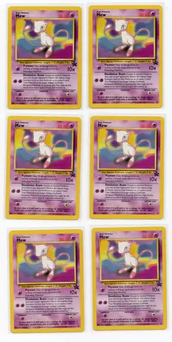 Pokemon Mew Black Star Promo 8 LOT x6 NM Vintage WOTC - Image 1